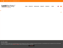 Tablet Screenshot of ledsfactory.es